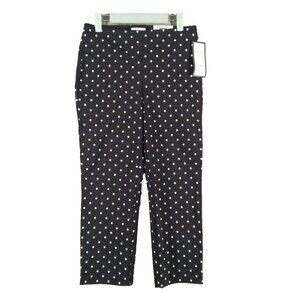NWT $59 CHARTER CLUB Tummy Control Polka Dots Capri Pants Mid Rise